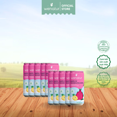 [COMBO SỈ GIÁ TỐT] Combo Nước Ép Thanh Long Dứa we'natur 200ml
