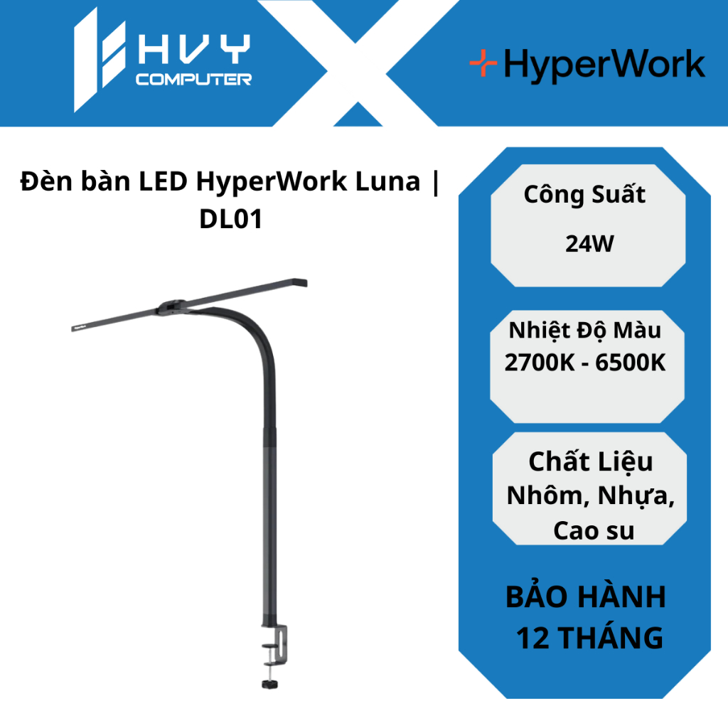 Đèn bàn LED HyperWork Luna | DL01