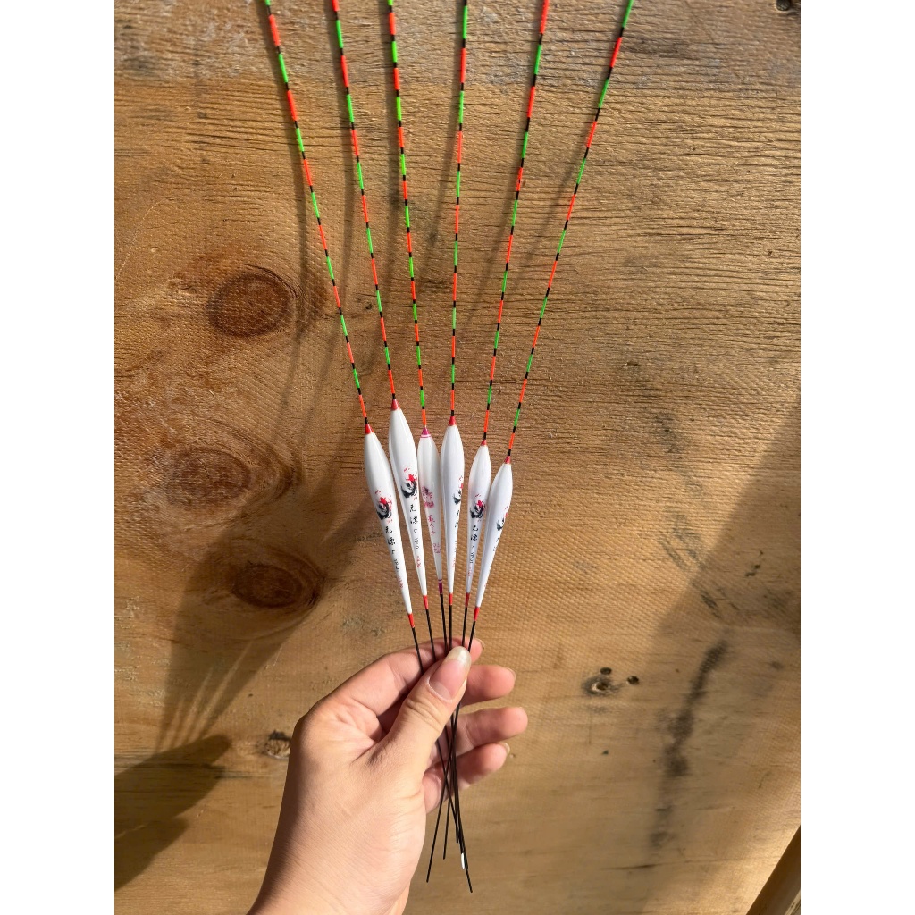 10 cái phao Câu đài trăng cá chép , màu ngẫu nhiên cấu đài