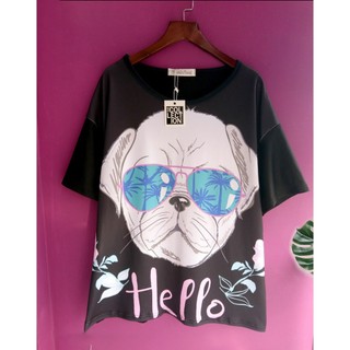 áo thun bigsize [ thỏ nơ] KY126