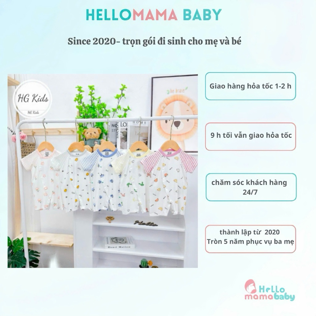 Body đùi HG-kid phối tay sọc gấu chất mềm mịn, thoáng phù hợp với làn da của trẻ-172