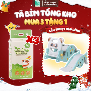   3A   GIÁ SỐC   TẶNG CẦU TRƯỢT  COMBO 3 BỊCH tã bỉm Amor Natural thoáng ngừa hăm thấm tốt đủ size NB tới 4XL 