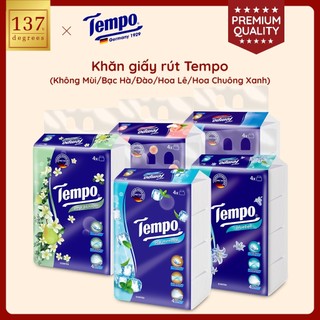 🎙️[ĐỘC QUYỀN LIVESTREAM - MUA 3 LỐC TẶNG 1 LỐC] Khăn Giấy Rút Cao Cấp Tempo 4 Lớp Bền Dai, An Toàn Cho Da