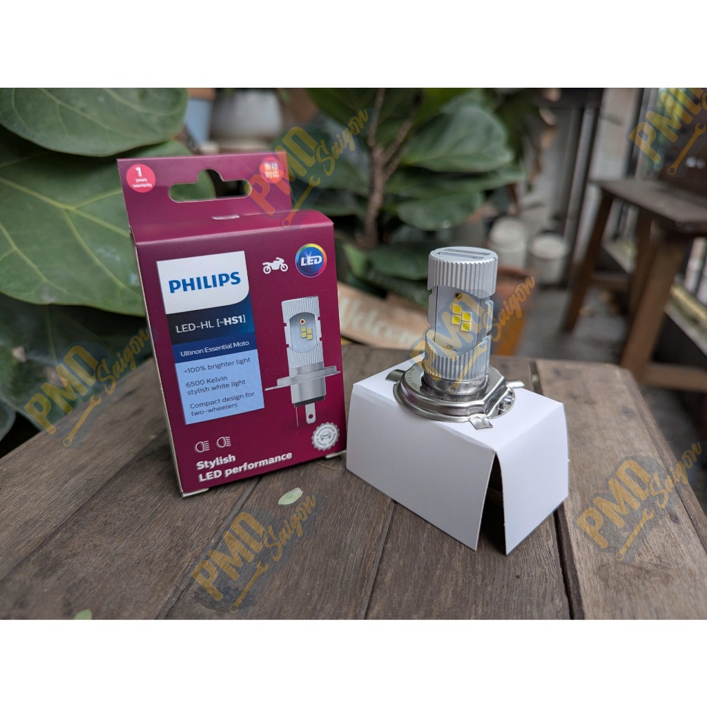 Đèn pha led xe máy Philips HS1 (LED-HL)  Union Essential Moto siêu sáng  12V DC 6W