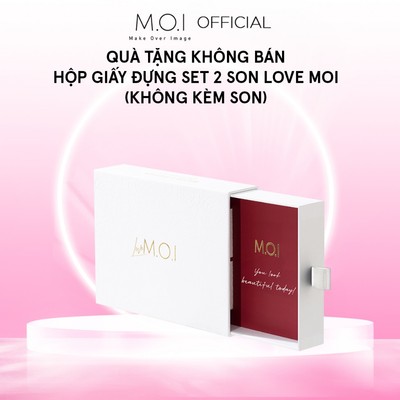 [QUÀ TẶNG KHÔNG BÁN] [KHÔNG KÈM SON] Hộp set 2 son LOVE MOI