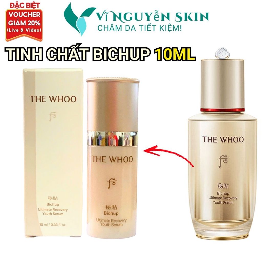 Tinh Chất WHOO BICHUP Thế Hệ Thứ 4 Chống Lão Hoá - The Whoo Bichup Ultimate Recovery Youth Serum 10m