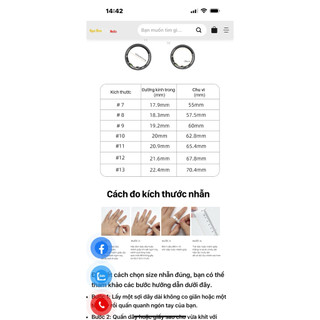* Nhẫn thông minh Smart Ring.