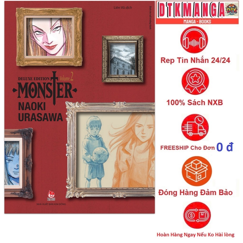 Truyện Tranh - MONSTER Deluxe Edition Lẻ Tập 1 2 3 4 5 6 - Nxb Kim Đồng