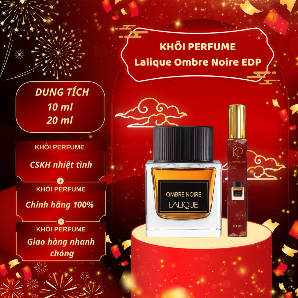 (Auth) Nước Hoa Nam Lalique Ombre Noire EDP 10/20ml | Khôi Perfume