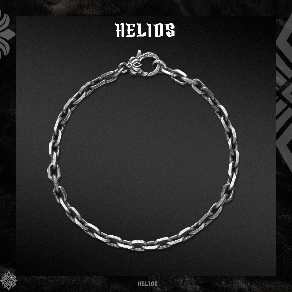 Vòng Tay Bạc S925 Chain Helios Rise x Lotus Helios Silver Original