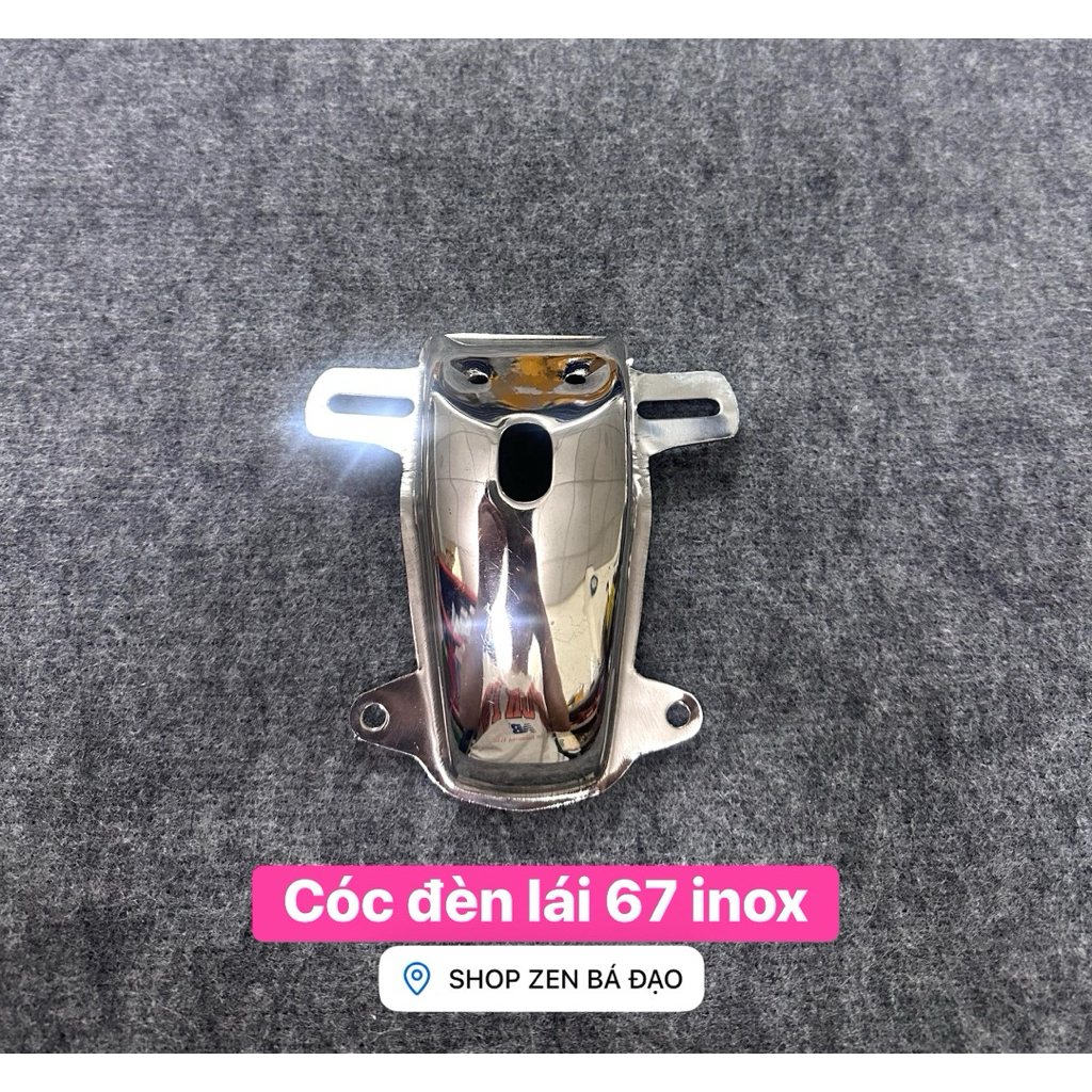Cóc đèn lái 67 inox