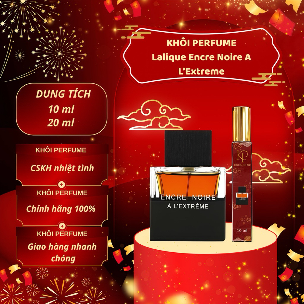 (Auth) Nước Hoa Nam Lalique Encre Noire A L’Extreme 10/20ml | Khôi Perfume