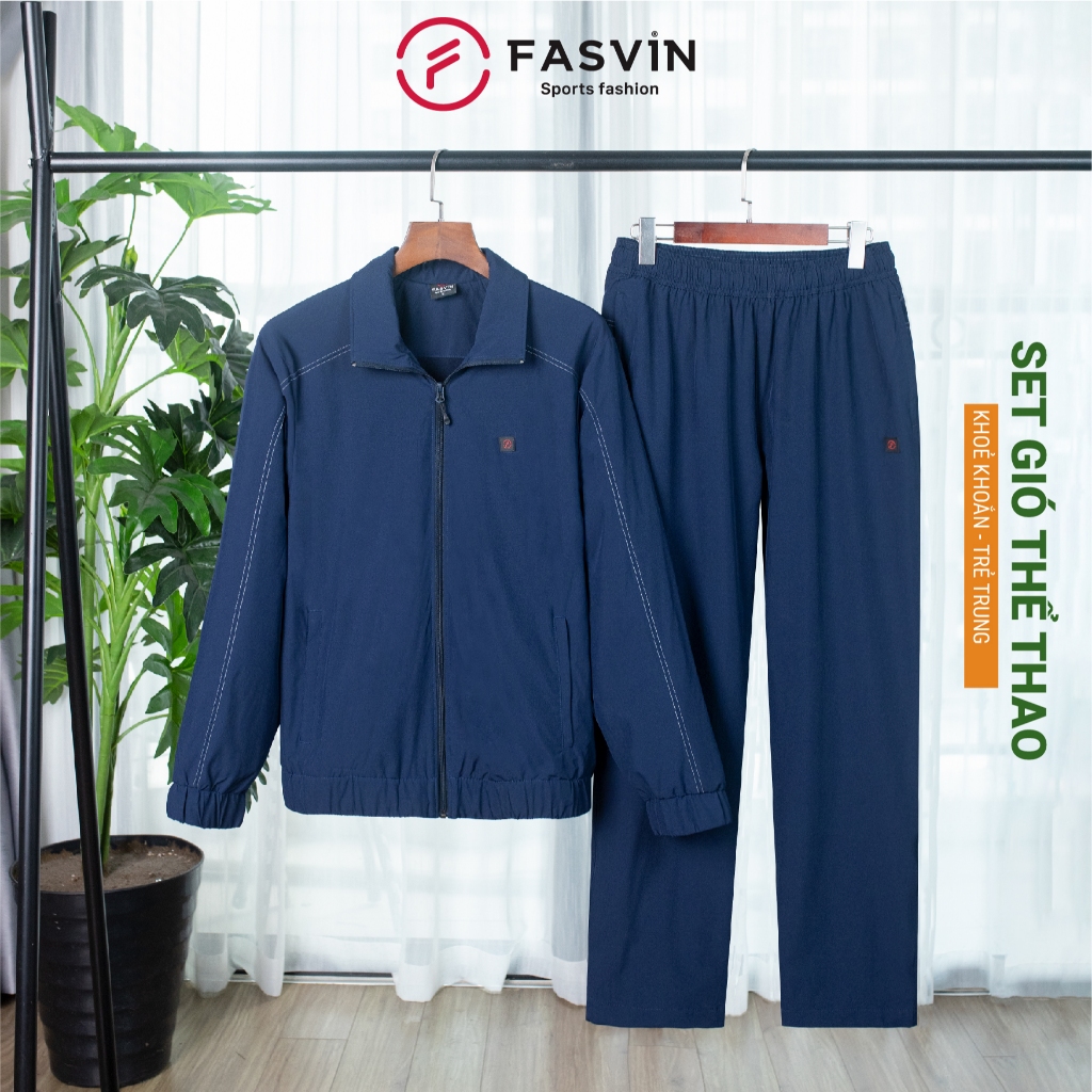 Bộ Quần Áo Gió Lót Nỉ Nam Fasvin BC25688.HN Dày Dặn Ấm Áp