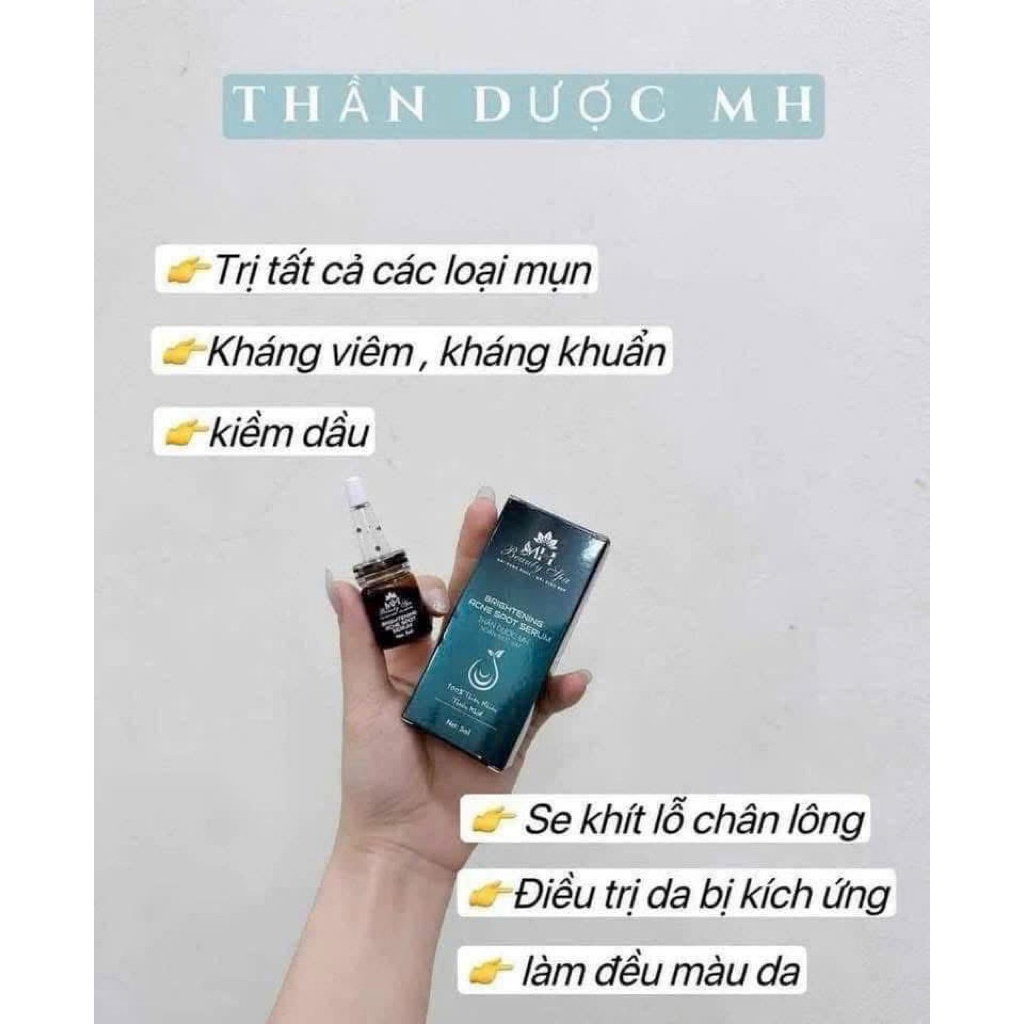 Noãn thực vật MH Beauty Spa chai 7ml giảm mụn làm dịu da phục hồi và dưỡng sâu- MH Beauty