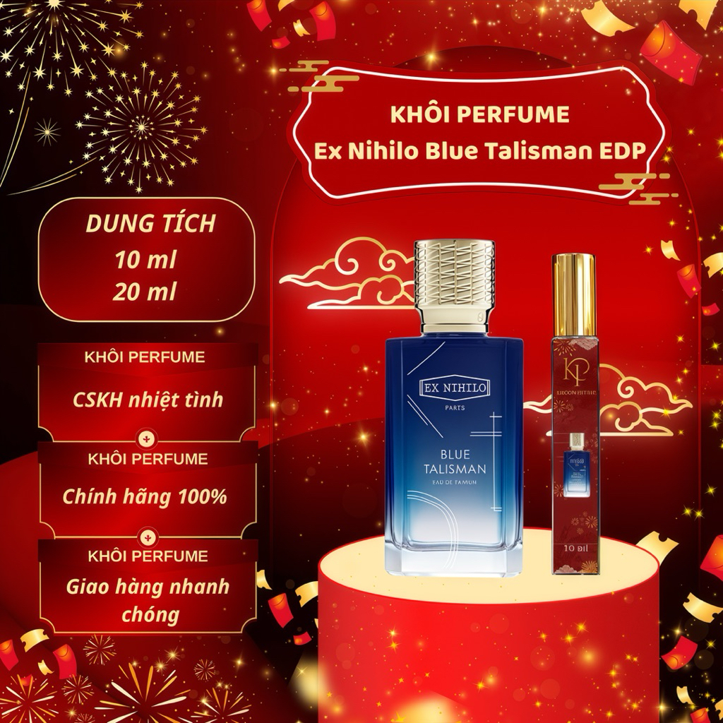 (Auth) Nước Hoa Unisex Ex Nihilo Blue Talisman EDP 10/20ml | Khôi Perfume
