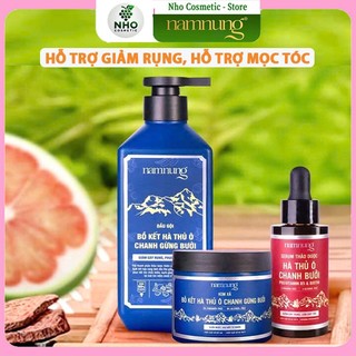  Dầu Gội  Dầu Xả  Serum thảo dược Nam Nung xanh dương hỗ trợ giảm rụng hỗ trợ giảm gàu hỗ trợ tóc chắc khỏe suôn mượt 