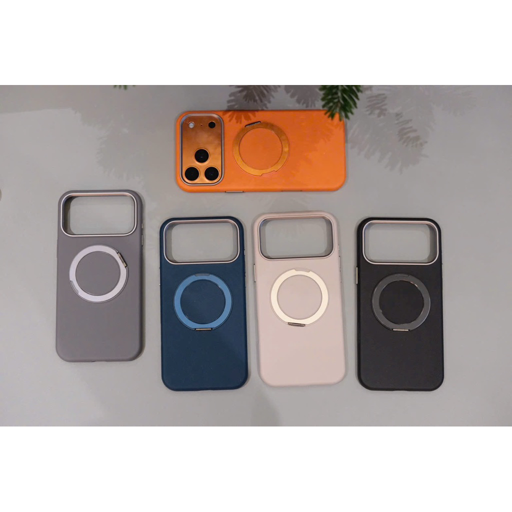 Ốp LE PERIUS da trơn cao cấp Iring Xoay 460 độ dành cho ip17 pro max