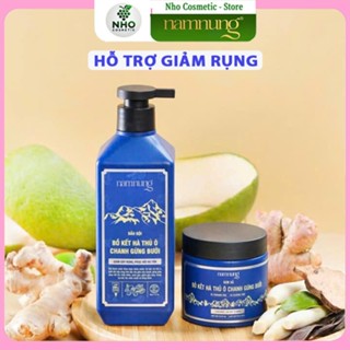  Combo Dầu gội + Dầu xả thảo dược Nam Nung xanh dương hỗ trợ giảm rụng hỗ trợ giảm gàu chắc khỏe suôn mượt 