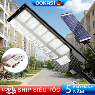  OOKAS Đèn Năng Lượng Mặt Trời Sân Vườn Ngoài Trời 1000W 1500W 2000W 3000W LED Solar Light IP67 Không Thấm Nước 