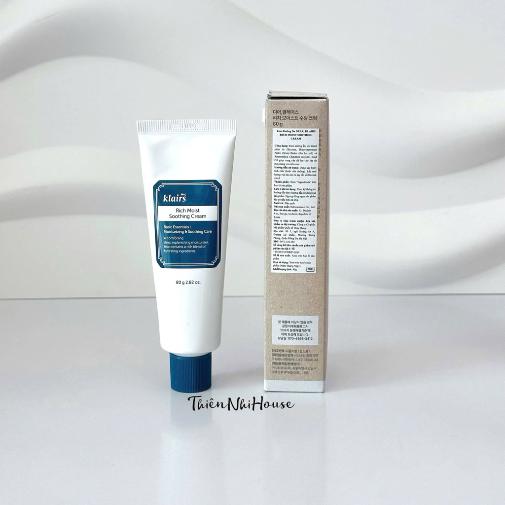 [ Tặng 1 Nạ Klairs ] Kem Dưỡng Ẩm Klairs Rich Moist Soothing Cream