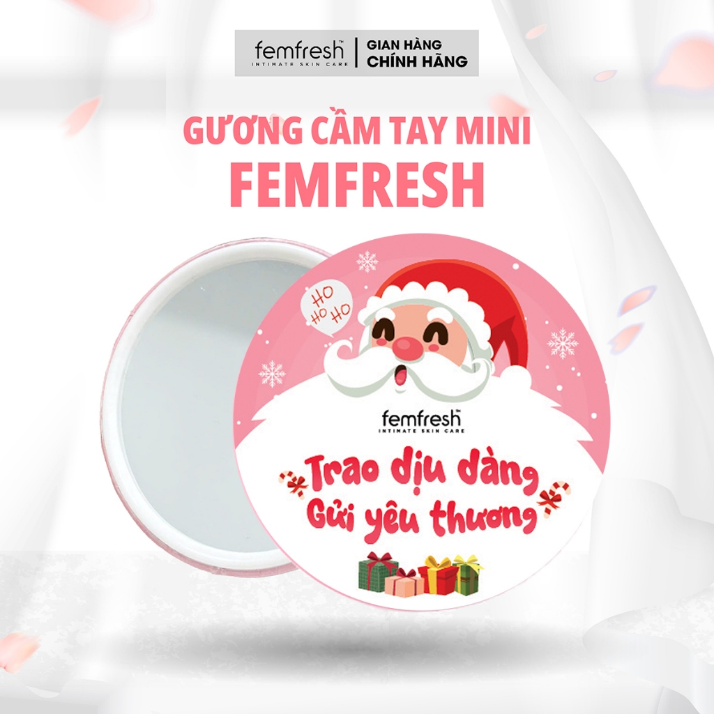 [QUÀ TẶNG KHÔNG BÁN] GƯƠNG MINI CẦM TAY FEMFRESH MỪNG NOEL ẤM ÁP - QUÀ TẶNG DÀNH RIÊNG CHO FEMFRESH