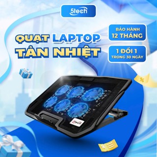  Quạt tản nhiệt laptop 5TECH đế tản nhiệt 6 quạt và 3 quạt làm mát laptop thổi mạnh chạy êm 