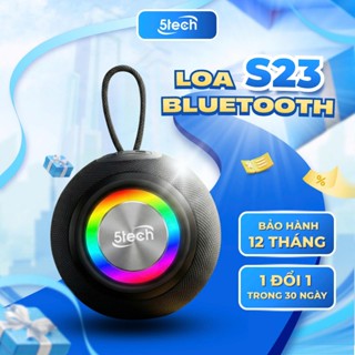 Loa bluetooth mini 5TECH chính hãng, loa nghe nhạc mini cầm tay, LED RGB, âm thanh vòm 360 độ