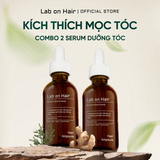 Combo 2 Serum dưỡng tóc sâm gừng Lab On Hair giảm gẫy rụng tóc với thành phần Biotin Gừng và chiết xuất thực vật6 