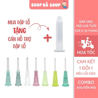 Đục lỗ núm ti bình sữa cho bé, dụng cụ dập lỗ cho mọi núm ti đủ size số Shop Bố Soup