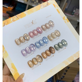 Set sơn gel mắt mèo ánh nước Yanxz siêu siêu sáng 9 màu, tặng kèm bảng màu phụ kiện nail Tuệ Nhi shop