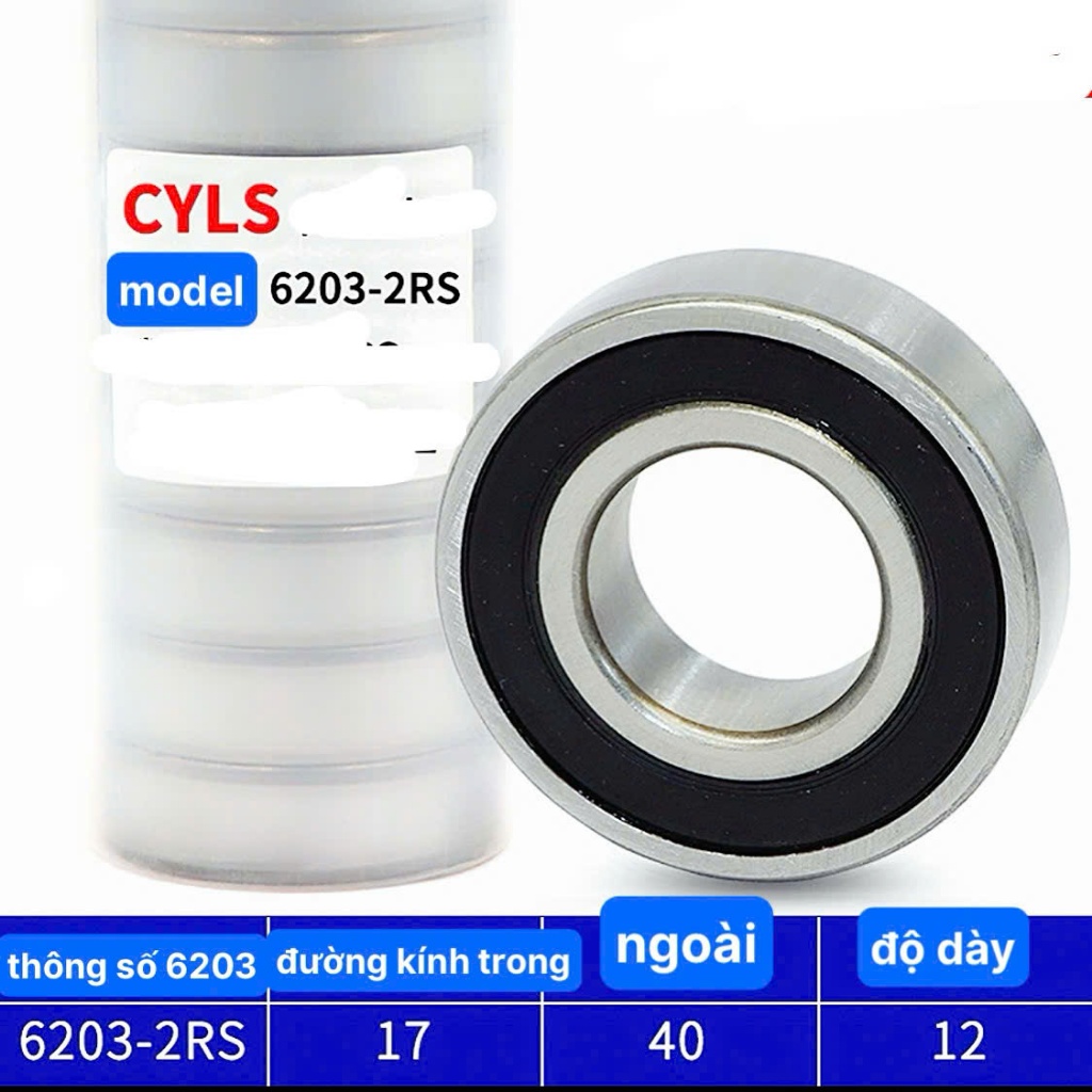 Vòng Bi Số 6203 Bạc Đạn 6203 2RS Vòng Bi Bạc Đạn 6203 - 2RS