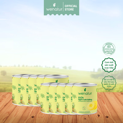 [COMBO SỈ GIÁ TỐT] Combo Dứa Khoanh Ngâm Nước Đường Đóng Lon 565g