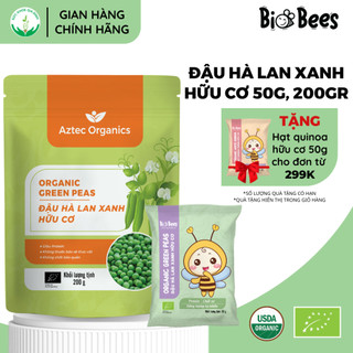 Đậu Hà Lan Xanh Hữu Cơ Aztec Organics 50g, 200g