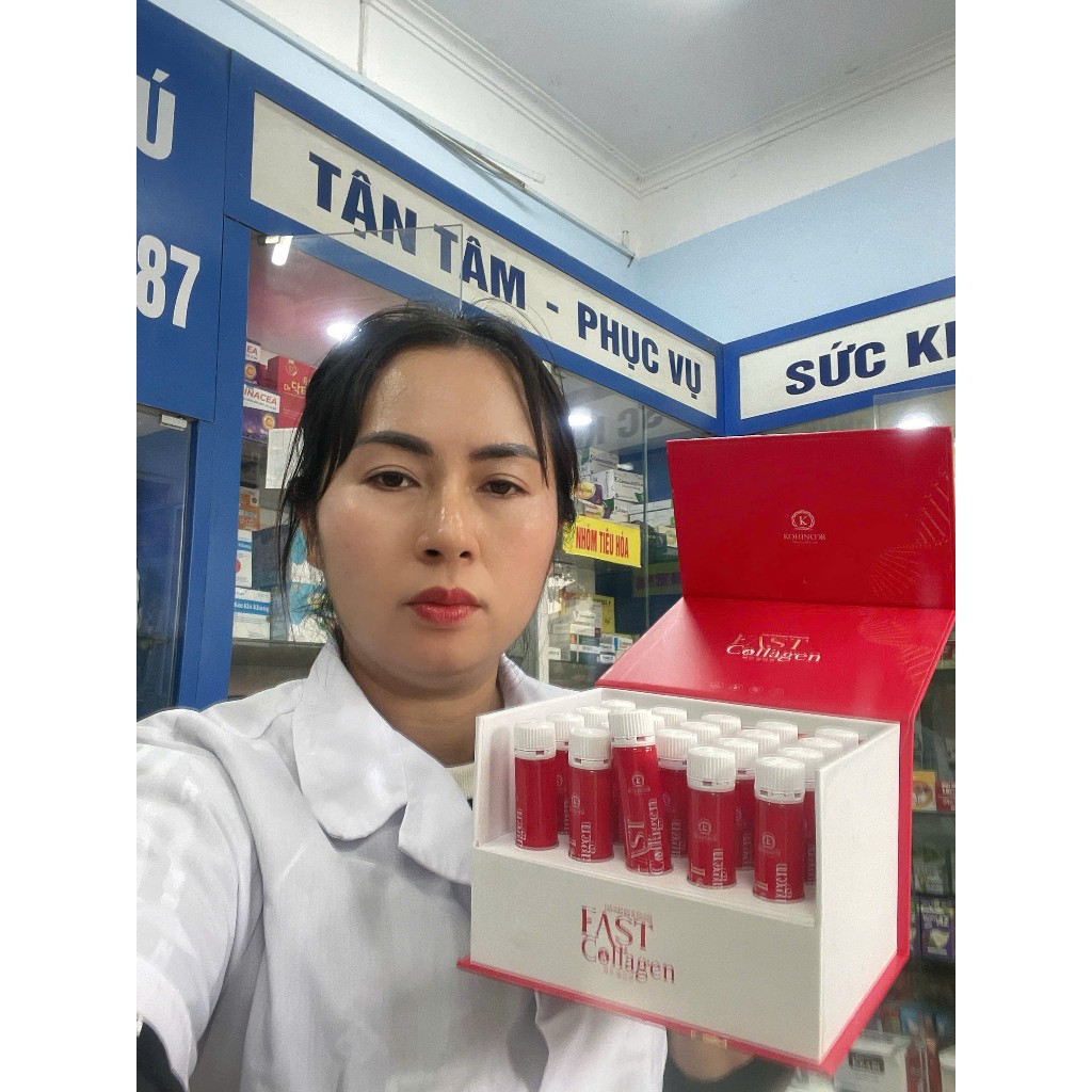 FAST Collagen Kohinoor Chính Hãng – Bổ Sung Collagen Trippetide, Sáng Da – Hộp 20 ống