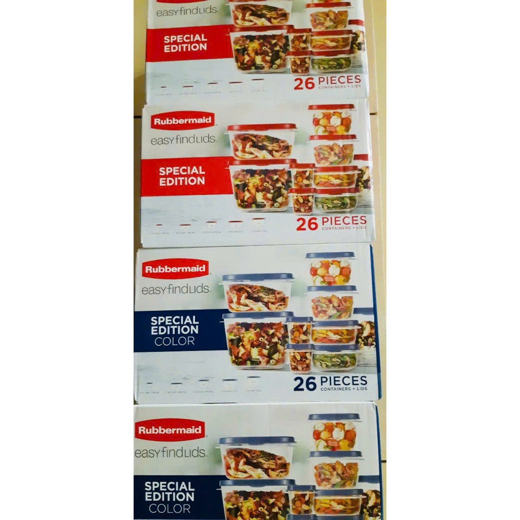 Bộ hộp Rubbermaid Easyfindlids 13 hộp - made in USA