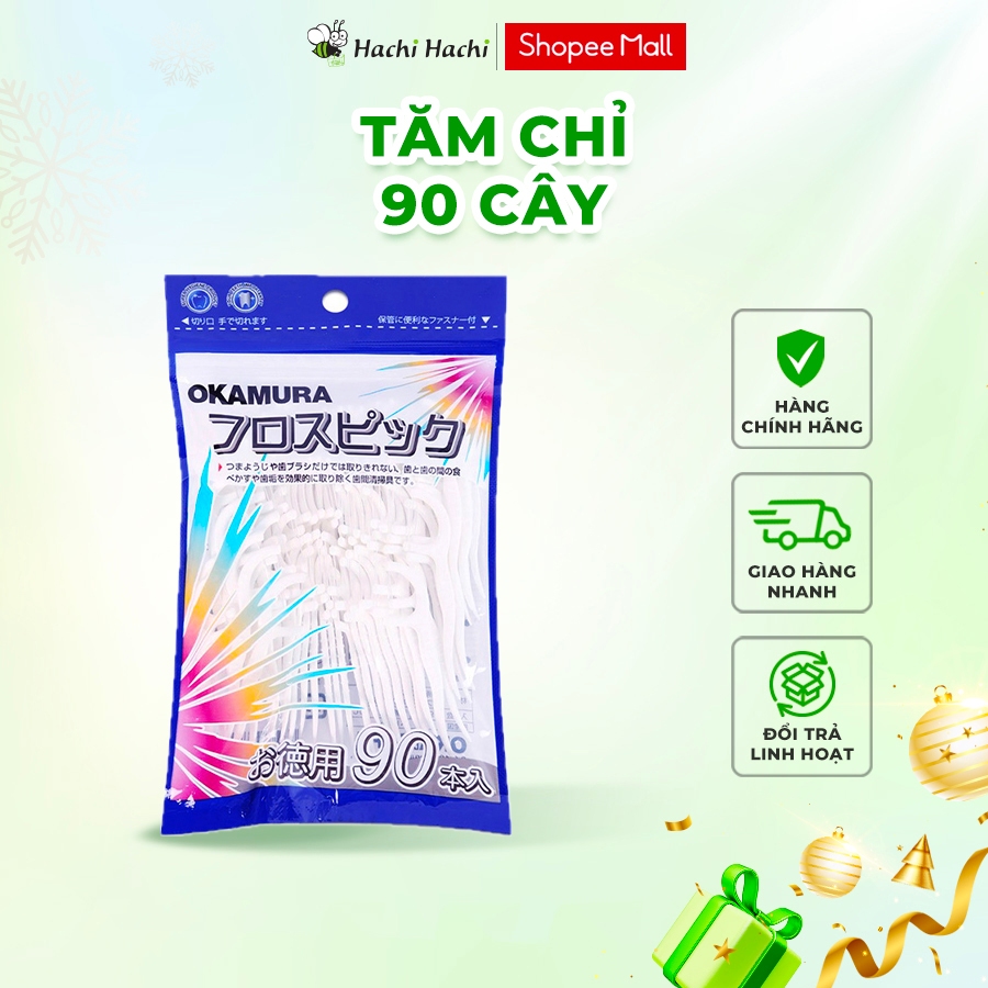  Tăm chỉ nha khoa Okamura 90 cây - Hachi Hachi Japan Shop 
