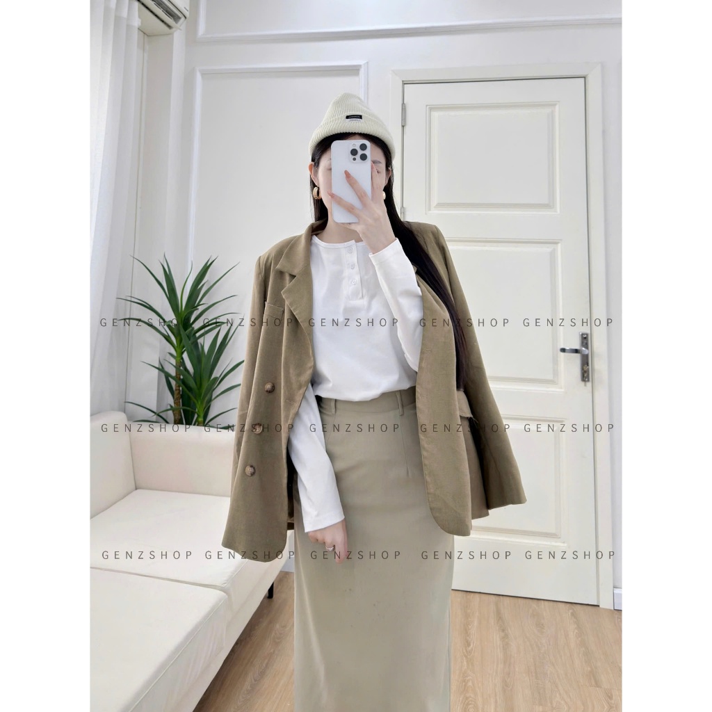 Áo Thun Nữ Dài Tay Cổ Cúc Basic Xinh Đẹp Hottrend 2026 | BigBuy360 - bigbuy360.vn