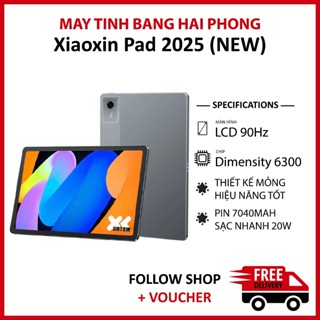  Máy tính bảng Lenovo Xiaoxin Pad 2025 NEW RAM 8 128GB chip Dimensity 6300 Pin 7040 mAh hỗ trợ sạc nhanh 20W 