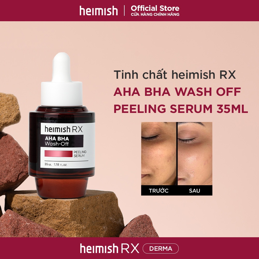[MỚI] Tinh chất peel da heimish RX AHA BHA Wash off Peeling Serum 35ml
