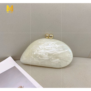 Túi xách acrylic Marble Amber Bất thường Acrylic Shell Tiệc nghiêng túi xách