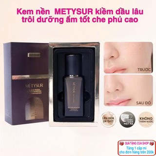  Kem nền dạng lỏng METYSUR Liquid Foundation kiềm dầu dưỡng ẩm chống nước lâu trôi che khuyết điểm siêu đỉnh 35g 