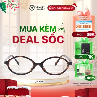 Kính Oval Y2K HMK Eyewear Thời Trang Nam Nữ Nhựa Cao Cấp Cá Tính Trẻ Trung Năng Động - GN710 