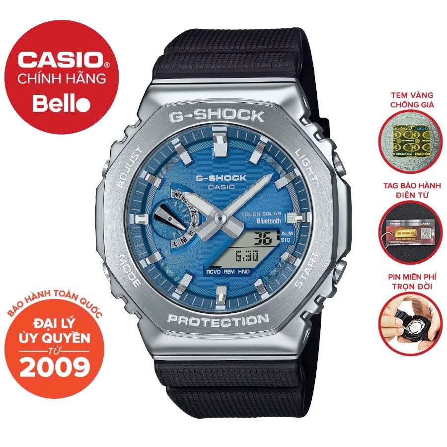 Đồng hồ Dây nhựa Nam Casio G-Shock GBM-2100A-2BDR chính hãng bảo hành 5 năm Pin trọn đời
