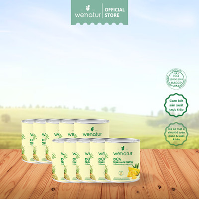 [COMBO SỈ GIÁ TỐT] Combo Dứa Miếng Ngâm Nước Đường Đóng Lon 565g