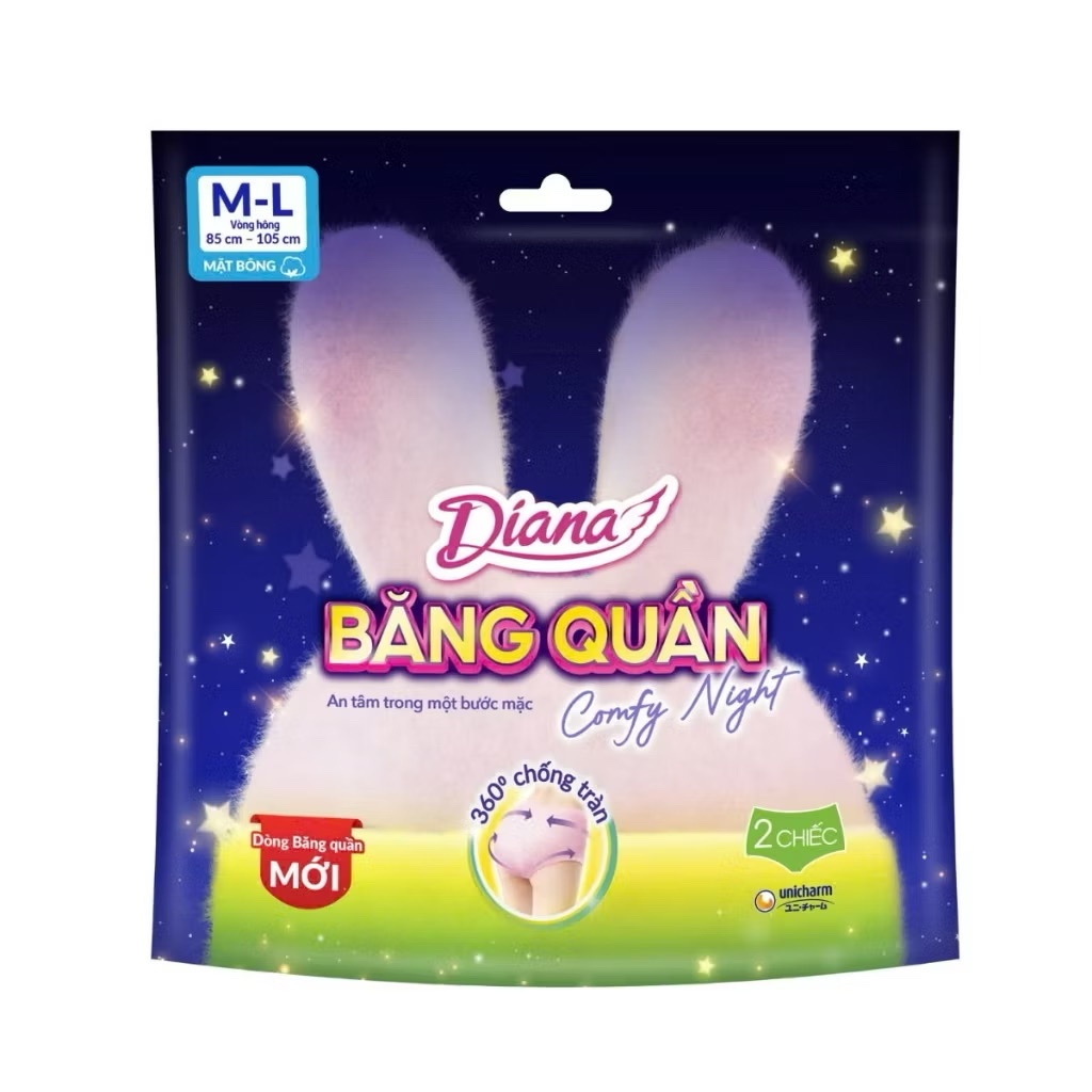COMBO 2 GÓI BVS QUẦN DIANA COMFY ML 2 MIẾNG