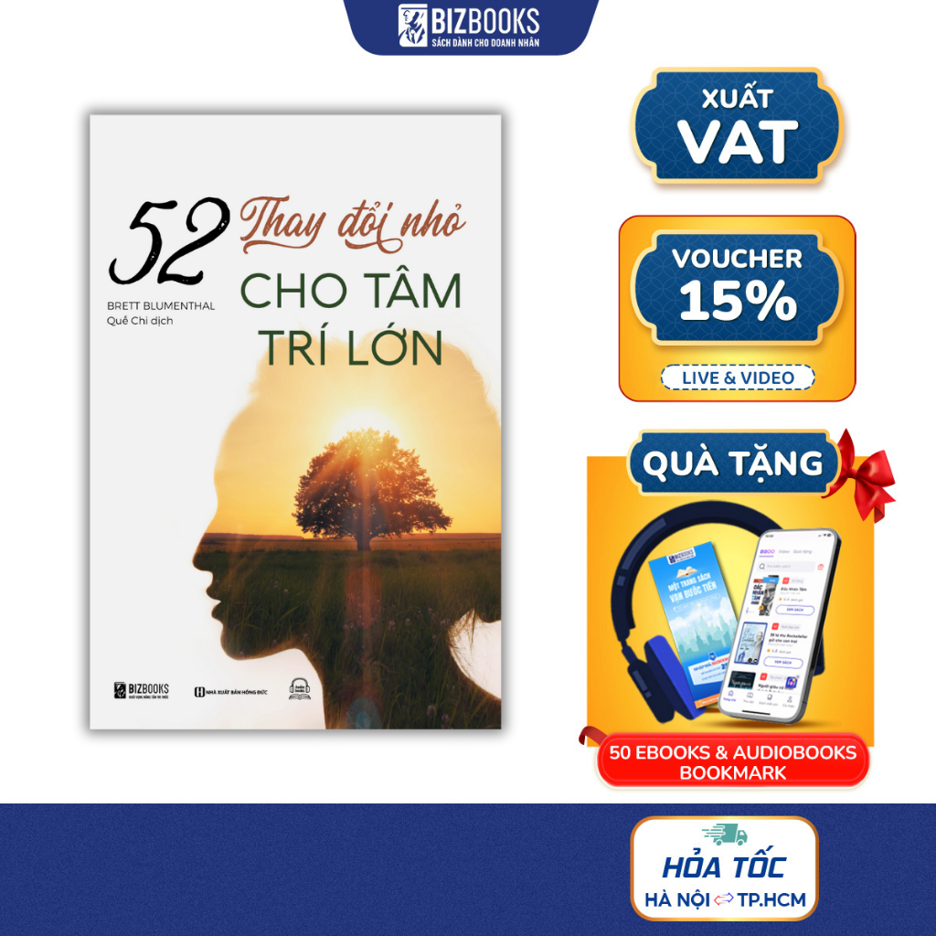SÁCH - 52 Thay Đổi Nhỏ Cho Tâm Trí Lớn - Bizbooks