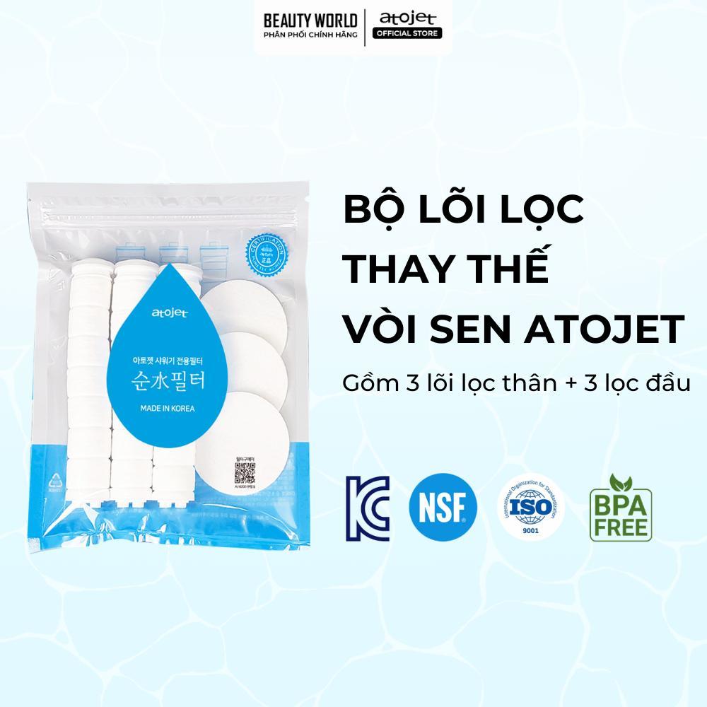 Bộ lọc nước thay thế của vòi sen lọc nước Atojet AJ-8200F tăng áp cao cấp vòi sen Jennie BLACKPINK