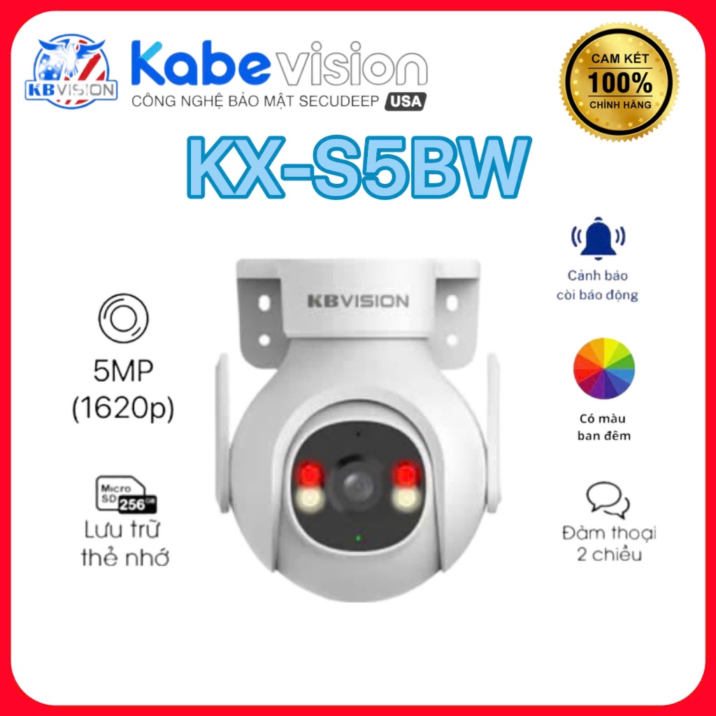 Camera wifi quay quét 5MP KBVISION KX-S5BW