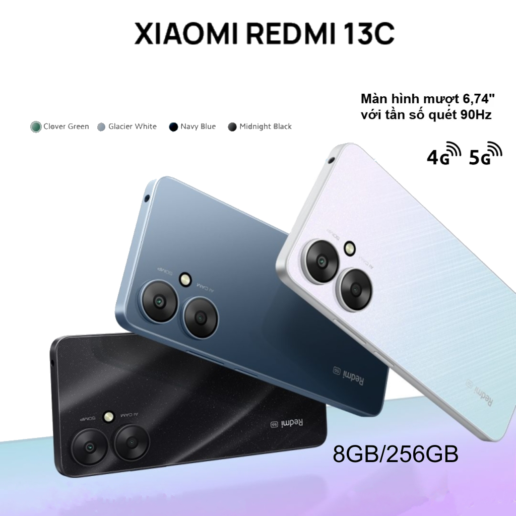 Điện thoại Xiaomi Redmi 13C (8GB/256GB) 5G Hàng Chính Hãng