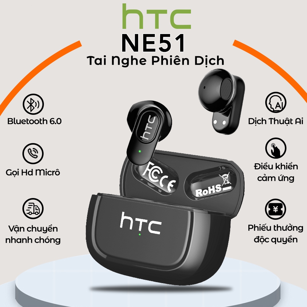 HTC NE51 Tai Nghe Phiên Dịch AI Thông Minh 134 Ngôn NgữBluetooth 6.0, Âm Thanh HIFI Sống Động  Chống Ồn Cao Cấp Chơi Gam | BigBuy360 - bigbuy360.vn